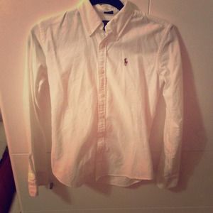 Ralph Lauren Slim Fit Button Down Collared Shirt