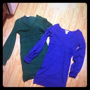 Arden B sweater dresses hunter & royal blue