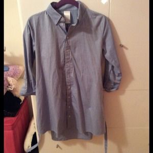 American Apparel Button Down Shirt Dress!