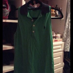Ralph Lauren button down collared tank top!