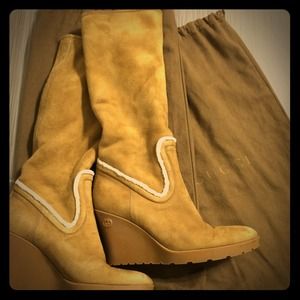 Gucci Suede /sheep skin boots.