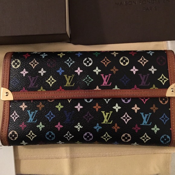 Louis Vuitton Handbags - Authentic Louis Vuitton multicolor black wallet
