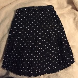 Vintage high waisted polka dot skirt