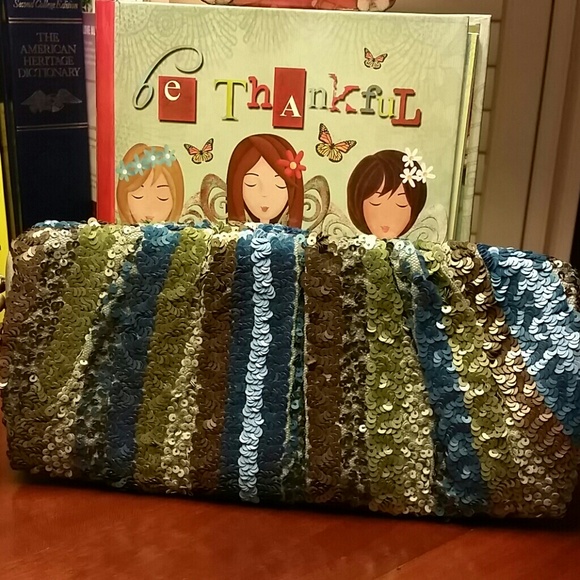 Santi Sequin Clutch