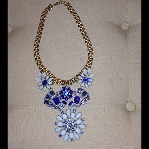 Ily Couture Indigo Sky Crystal Necklace