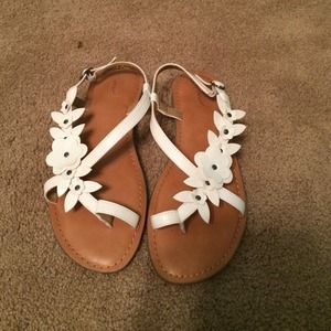 White sandals