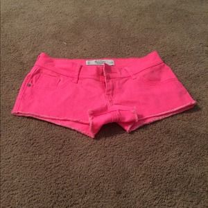 Hot pink shorts