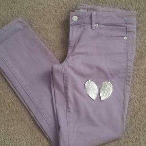 BUNDLE RESERVED Lavender & Turquoise  skinny jeans