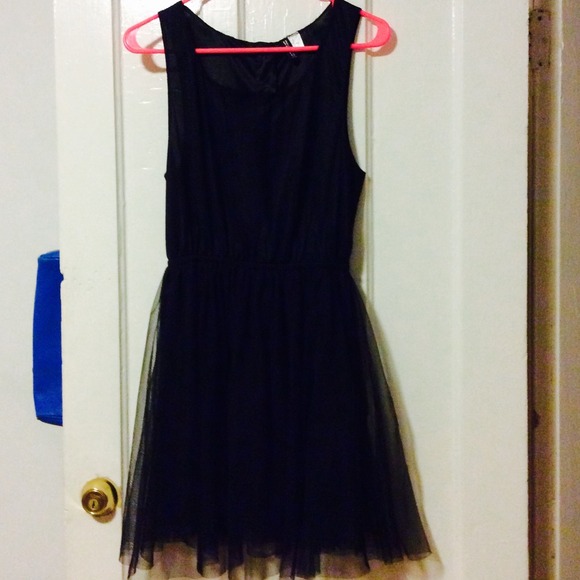 Cute Black Tulle Dress