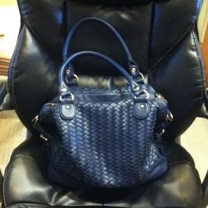Deux Lux woven handbag