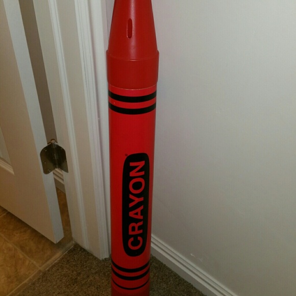 Giant crayon piggy bank
