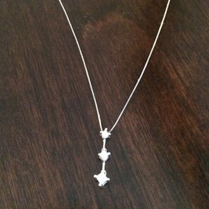 Past present future diamond necklace