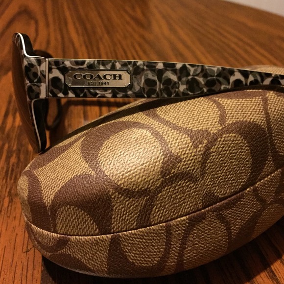 Coach grey ocelot sunglasses - Picture 2 of 4