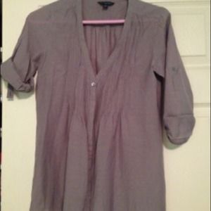 American Eagle grey chiffon top