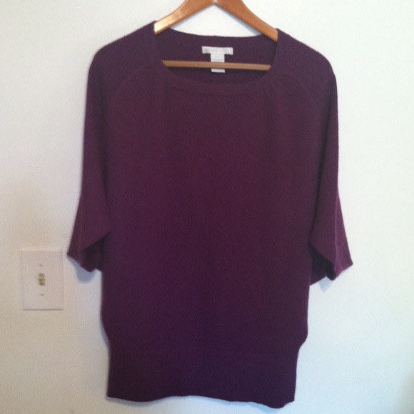 Sweaters - Deep Purple Cashmere Sweater