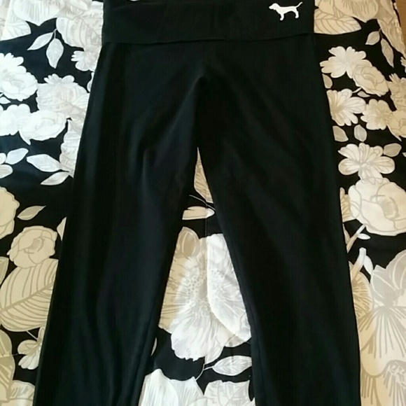 PINK black yoga leggings