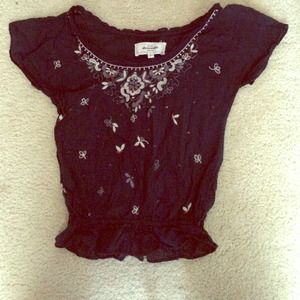 Abercrombie Navy Blue Shirt