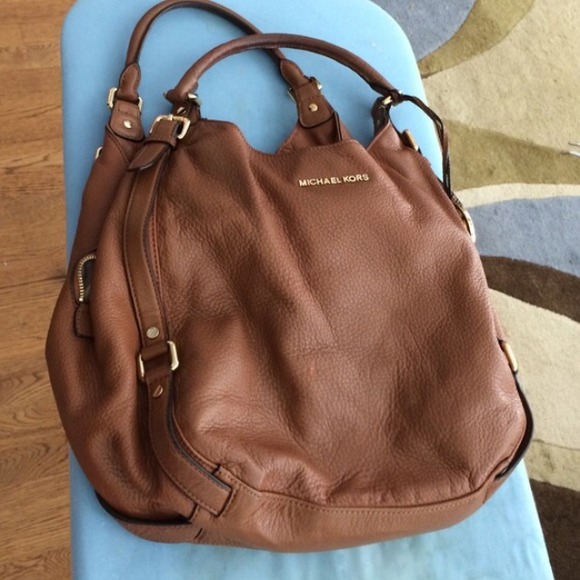 Brown michael Kors hobo bag