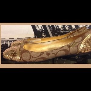 Coach sequined Flats. Mint Condition