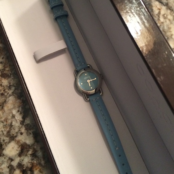 Coach leather watch