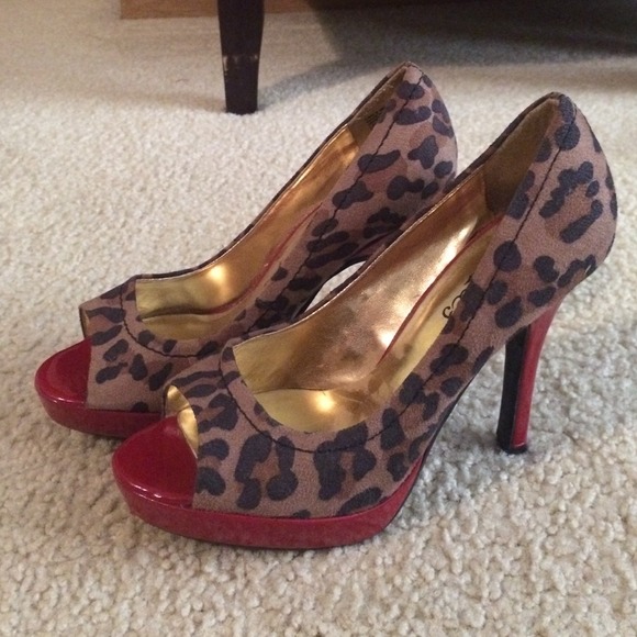 Candies Cheetah Print Heels