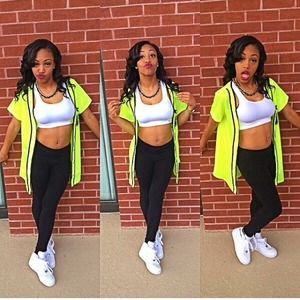 Neon baseball jersey