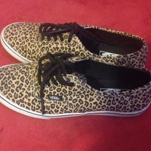 Cheetah print vans