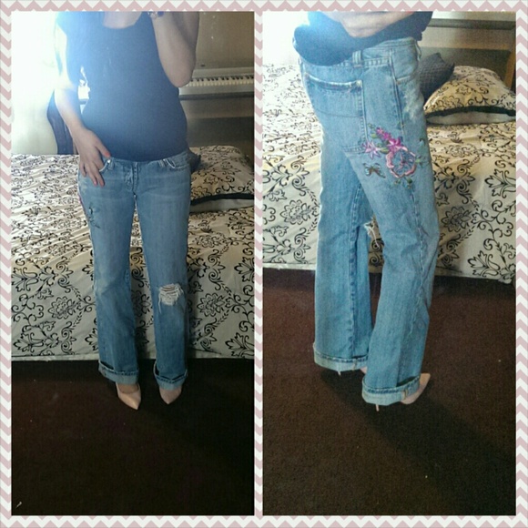 *Bundle Republic Embroidered VINTAGE Jeans Size28 - Picture 4 of 4