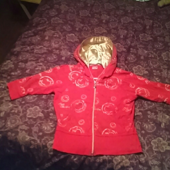 Apple Bottoms Satin Zip-up jacket sweater