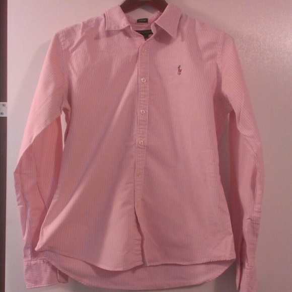 *Reduced* Pale pink/white stripe oxford