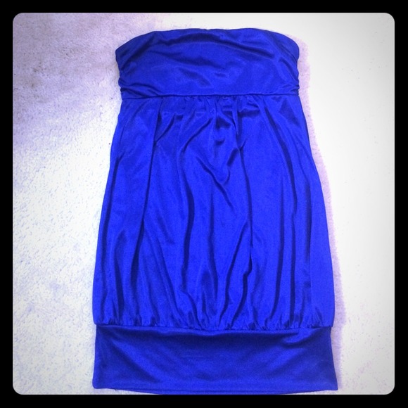 Royal Blue Forever21 Tube Dress