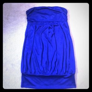 Royal Blue Forever21 Tube Dress