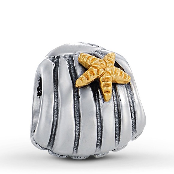 Authentic Pandora Shell with Starfish Bead