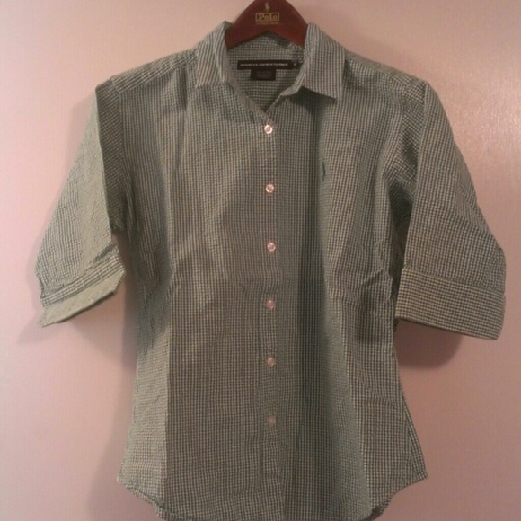 *Reduced!* Green/white polo