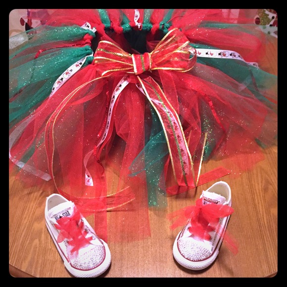 Tutu & Bling Converse Sneakers - Picture 1 of 3