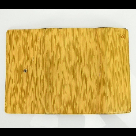 Louis Vuitton Porte Tresor Wallet Yellow Epi Lethr - Picture 3 of 3