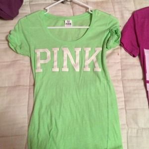 Two Victoria's Secret pink shirts !
