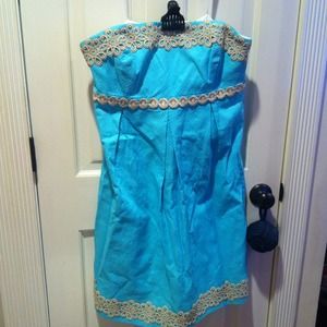 Lilly Pulitzer strapless dress
