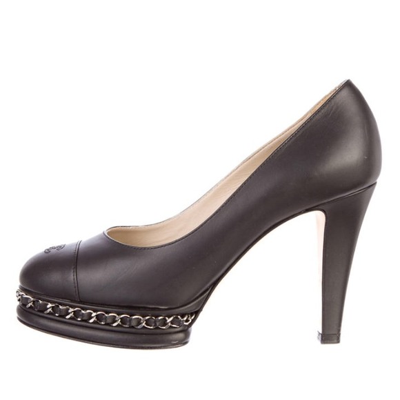 Chanel cap-toe pumps. Make an offer!!
