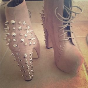 Nude colored Studded Booties!