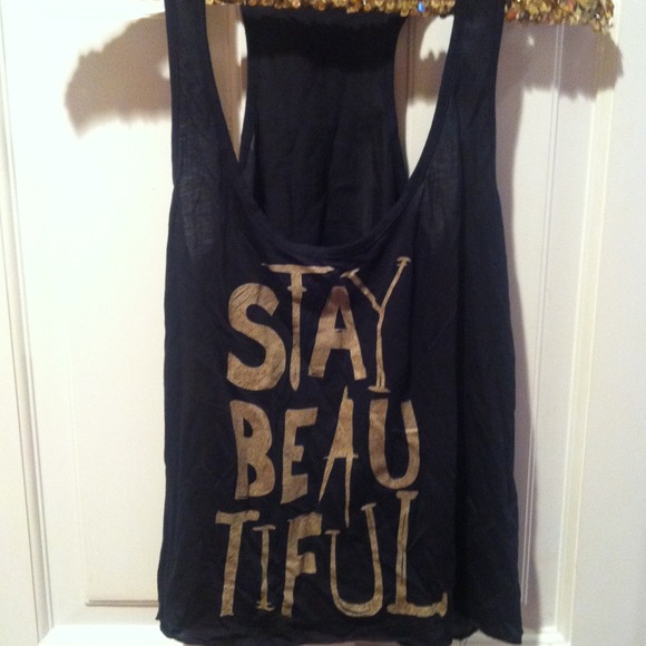 Black tank top
