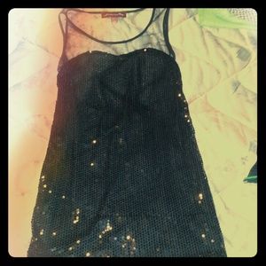 Black sequin dress