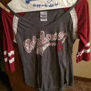 The University of Oklahoma lace tshirt