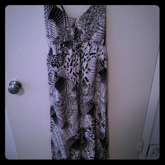 Crossback maxi dress