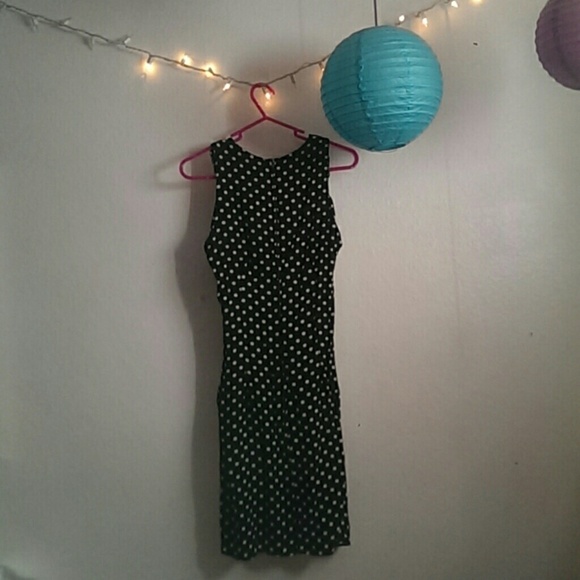 Black and white polka dot dress - Picture 2 of 2