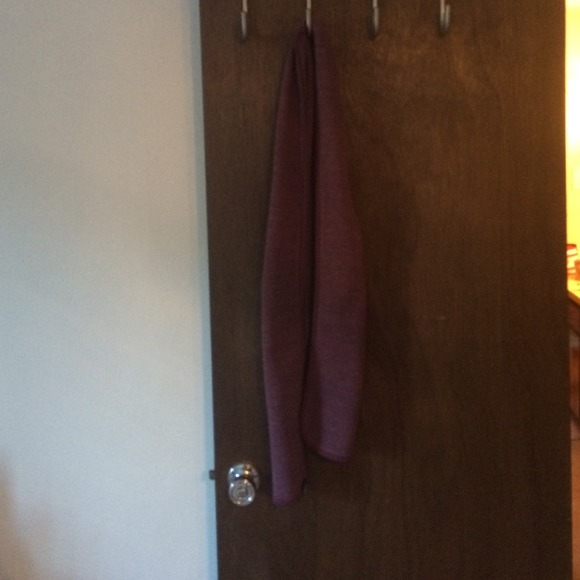 Purple Patagonia fleece scarf