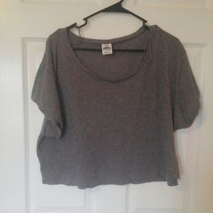PINK oversized grey shirt