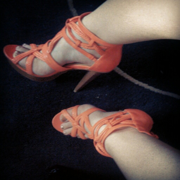 Bebe Rosario leather heels