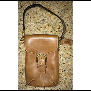 Authentic Coach Leather Wristlet