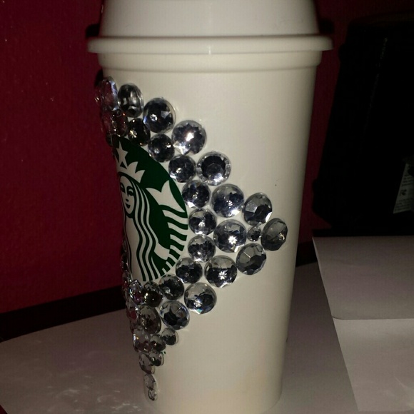 Rhinestone starbucks coffee cup - Picture 3 of 4